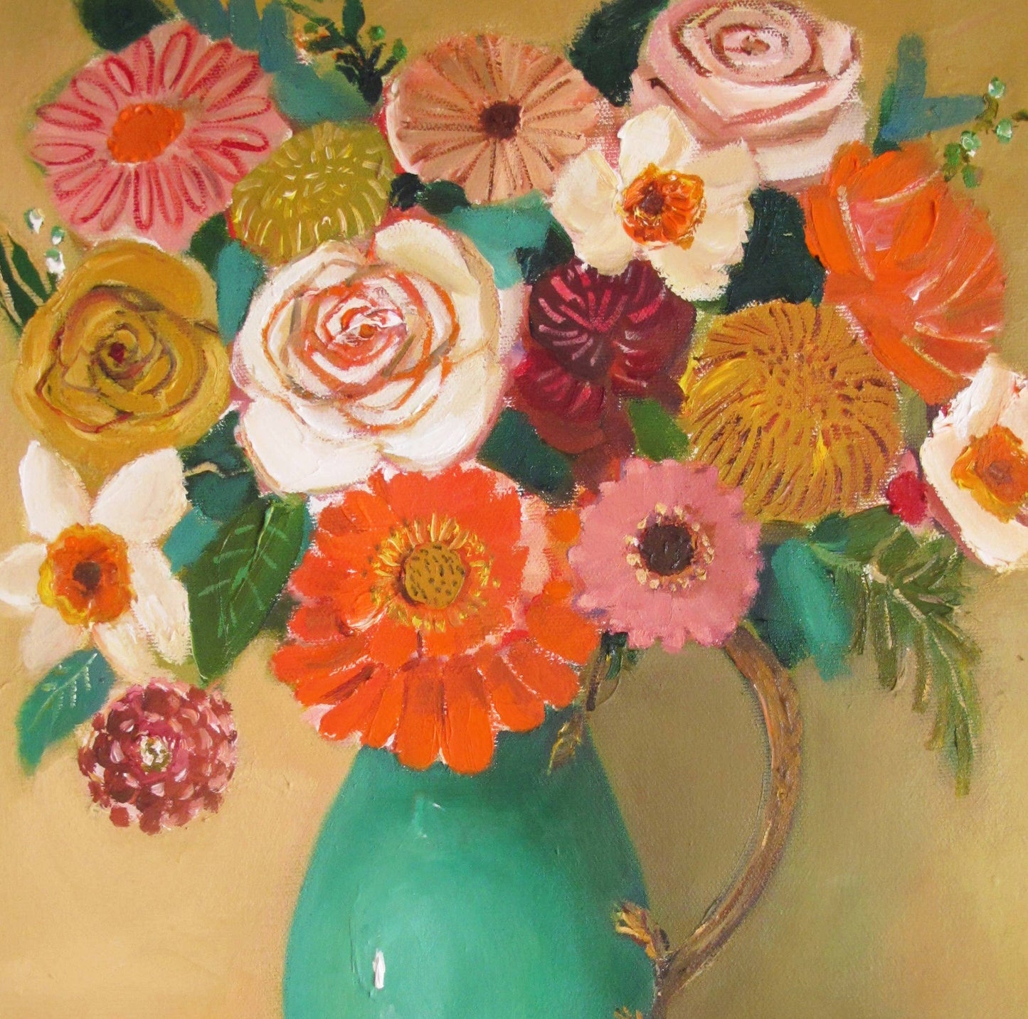 Wheat Roses Art Print - 8.5" X 11"