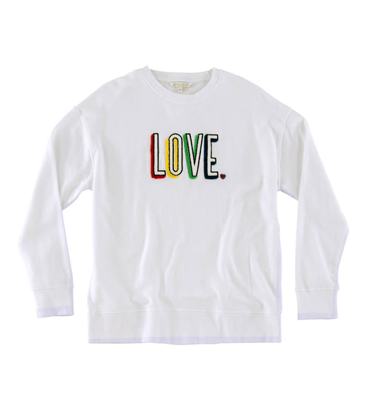 "LOVE" SWEATSHIRTS, WHITE