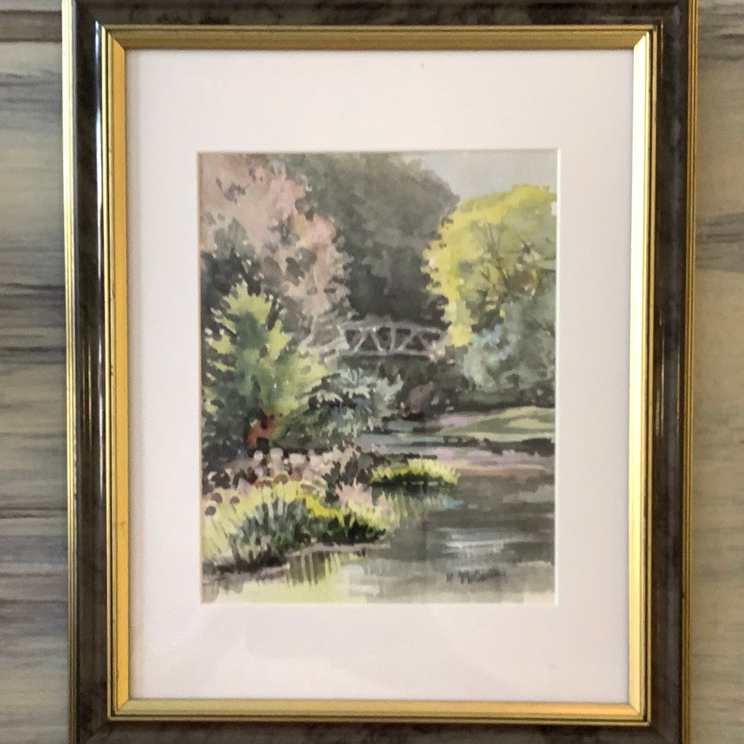 Eddy Bridge Watercolor (Original) Kate McCarthy