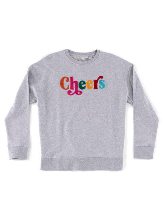"CHEERS" SWEATSHIRTS, GREY