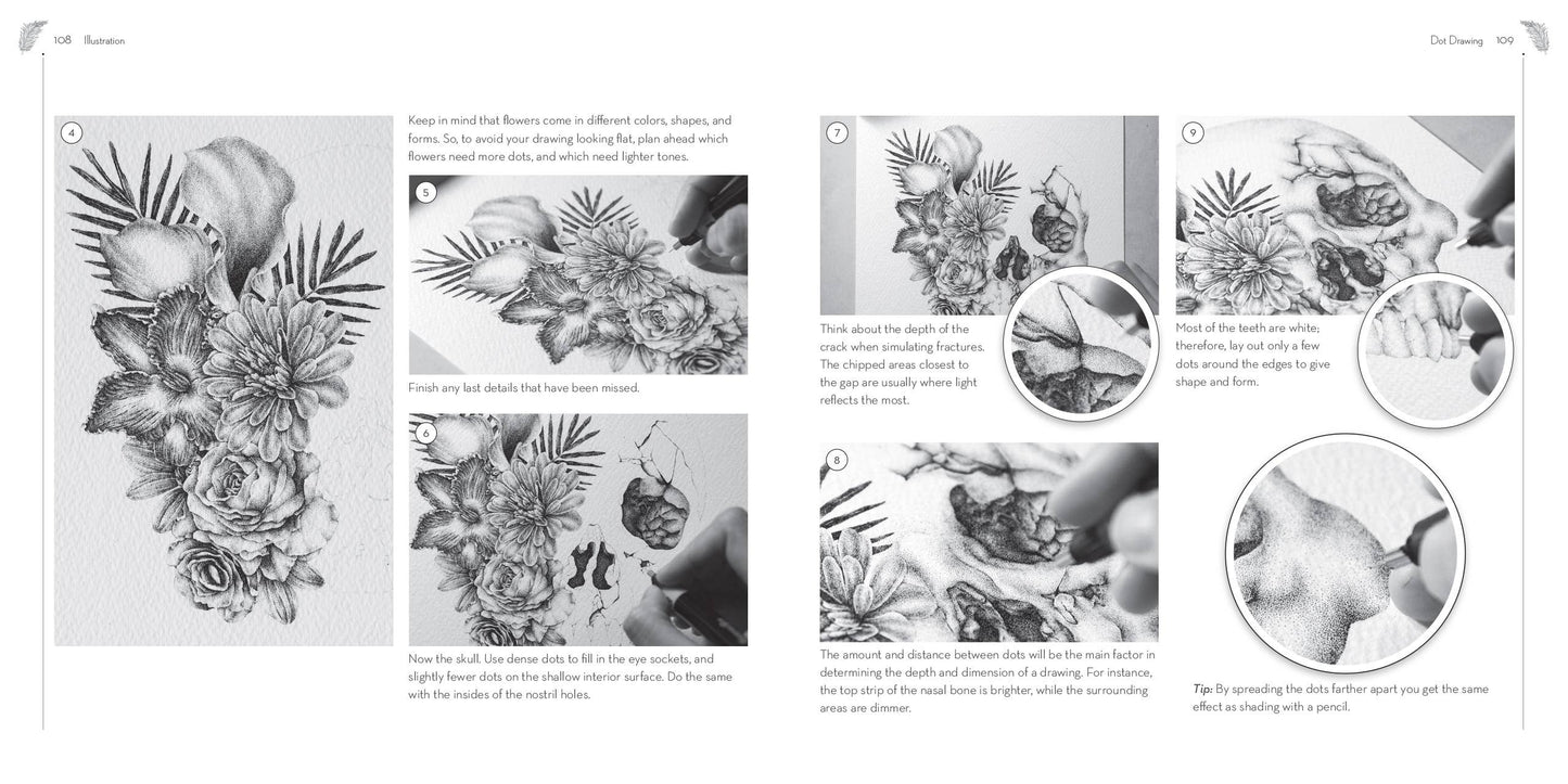 Dot Drawing: A Fusion of Stippling and Ornament