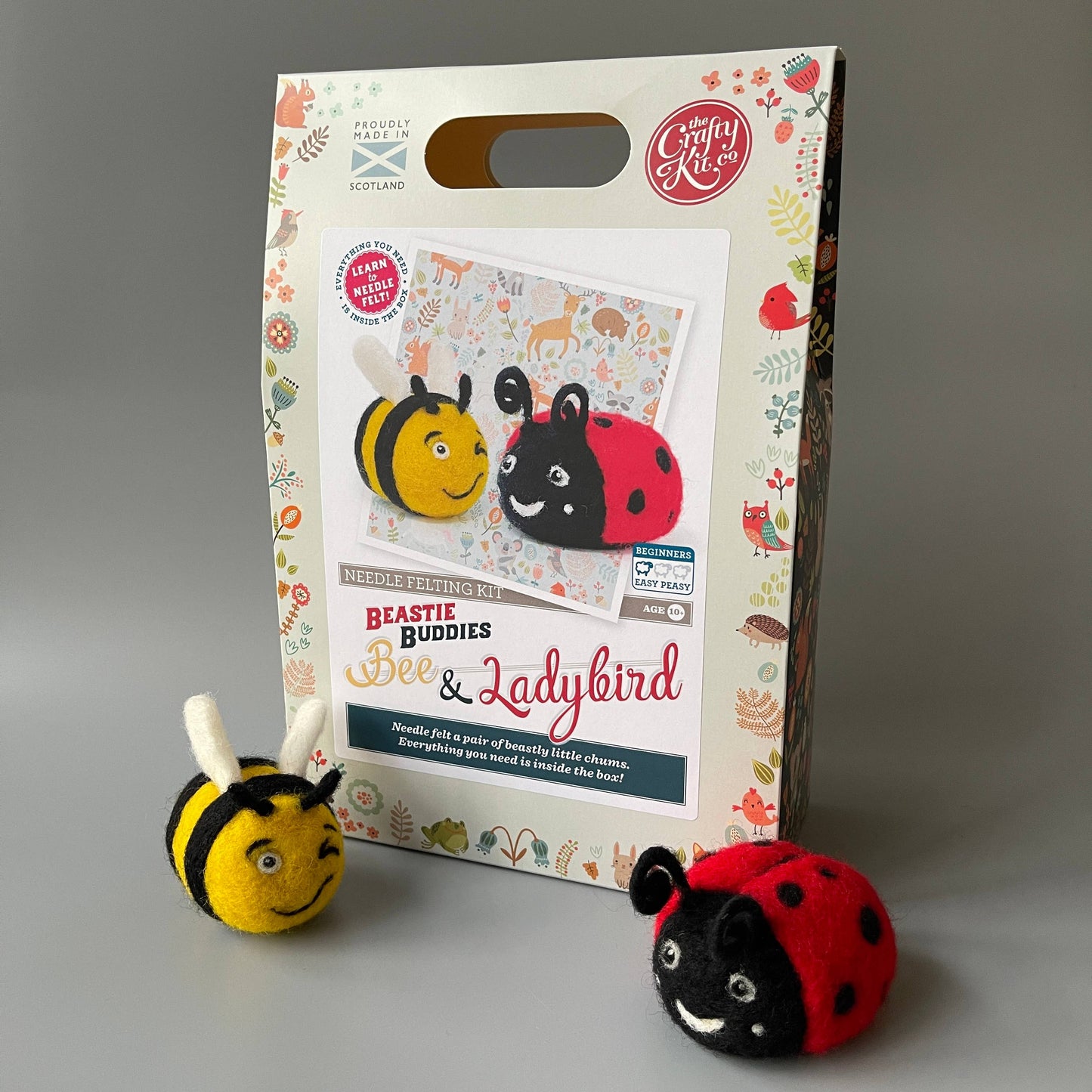 Beastie Buddies Bee & Ladybird Needle Felting Craft Kit