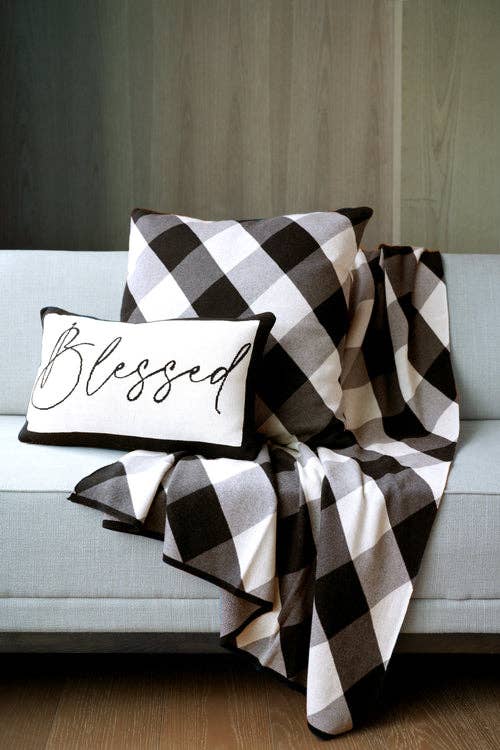 BLESSED PILLOW: Black