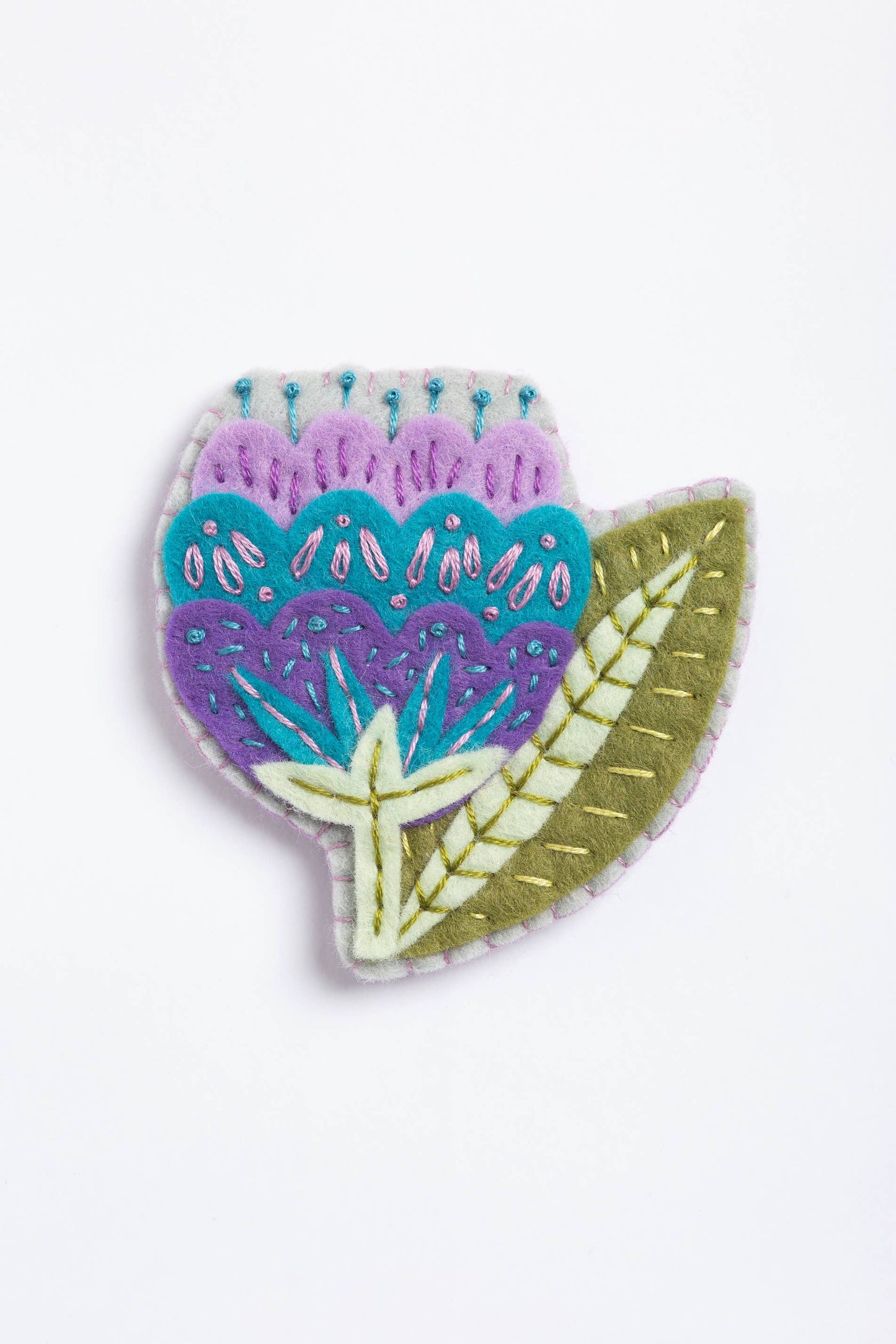 Vita Flower Felt Craft Brooch Kit | Complete Craft Kit