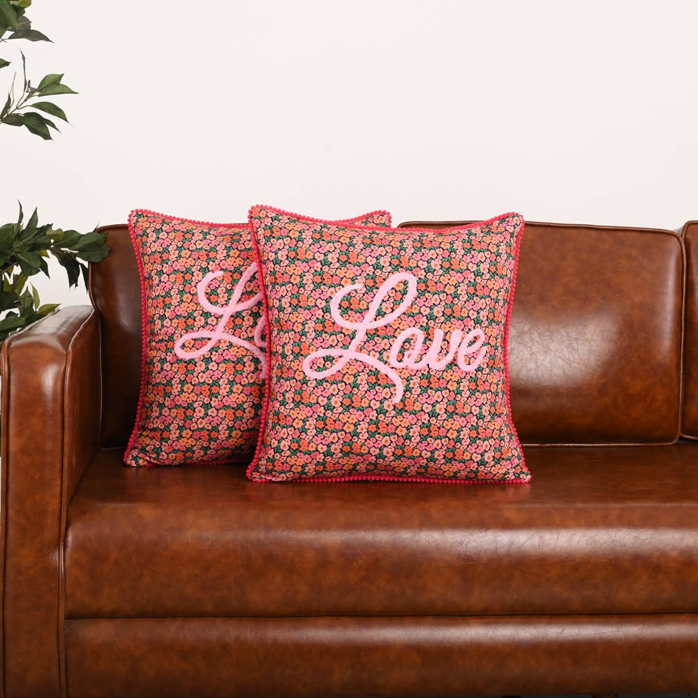 "LOVE FOREVER" PILLOW 18X18