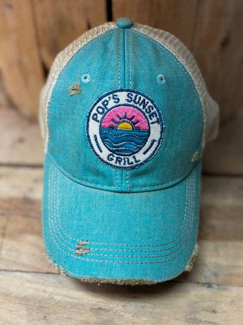 Your BEACH/TOWN *Custom Beach Scene Snapback Hat