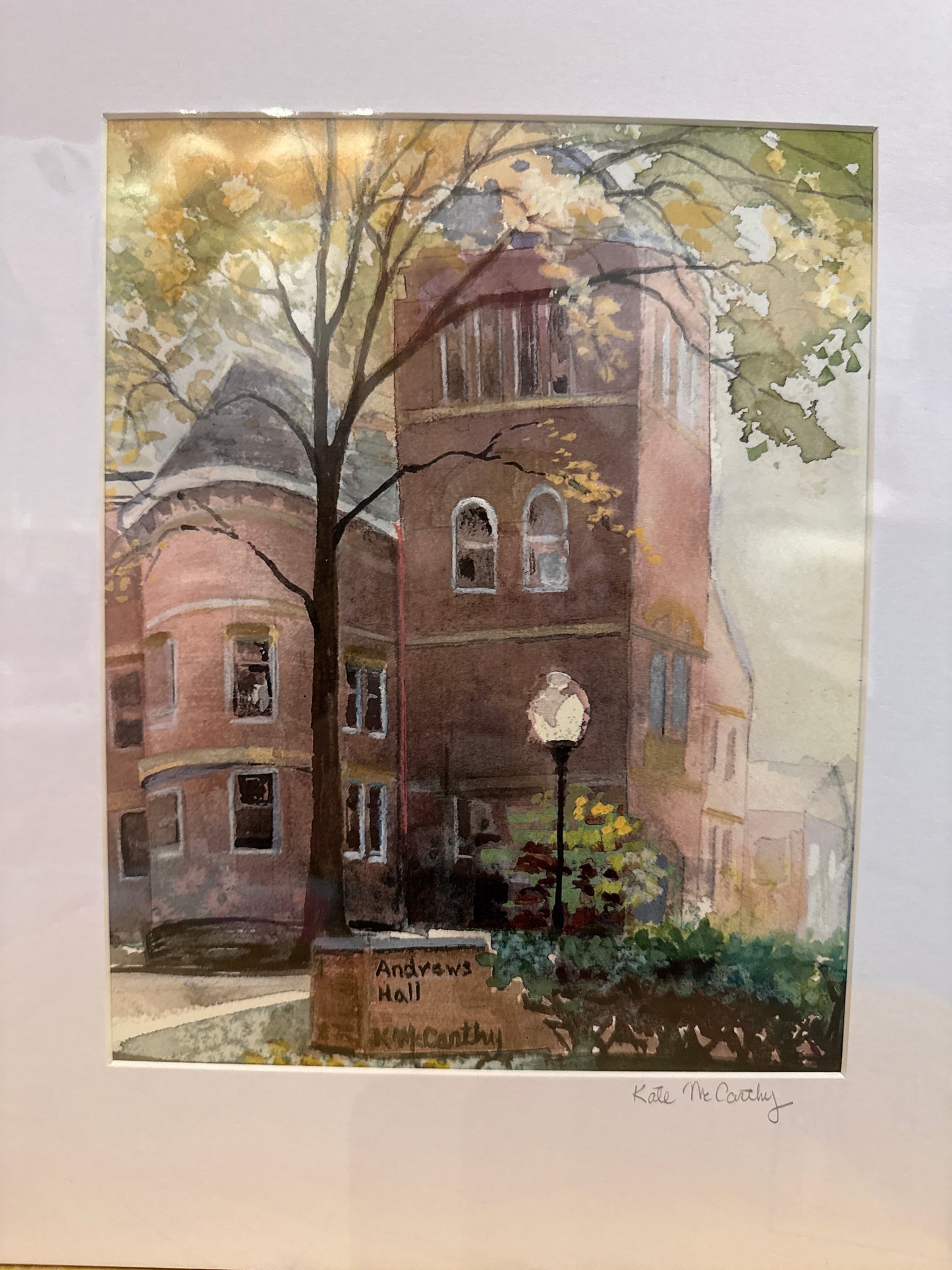 Marietta College ANDREWS Watercolor (Print) KMcCarthy