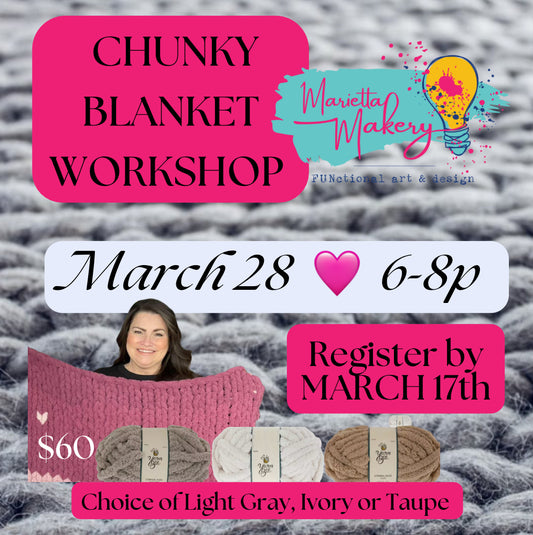 3/28/25 Chunky Blanket Workshop III