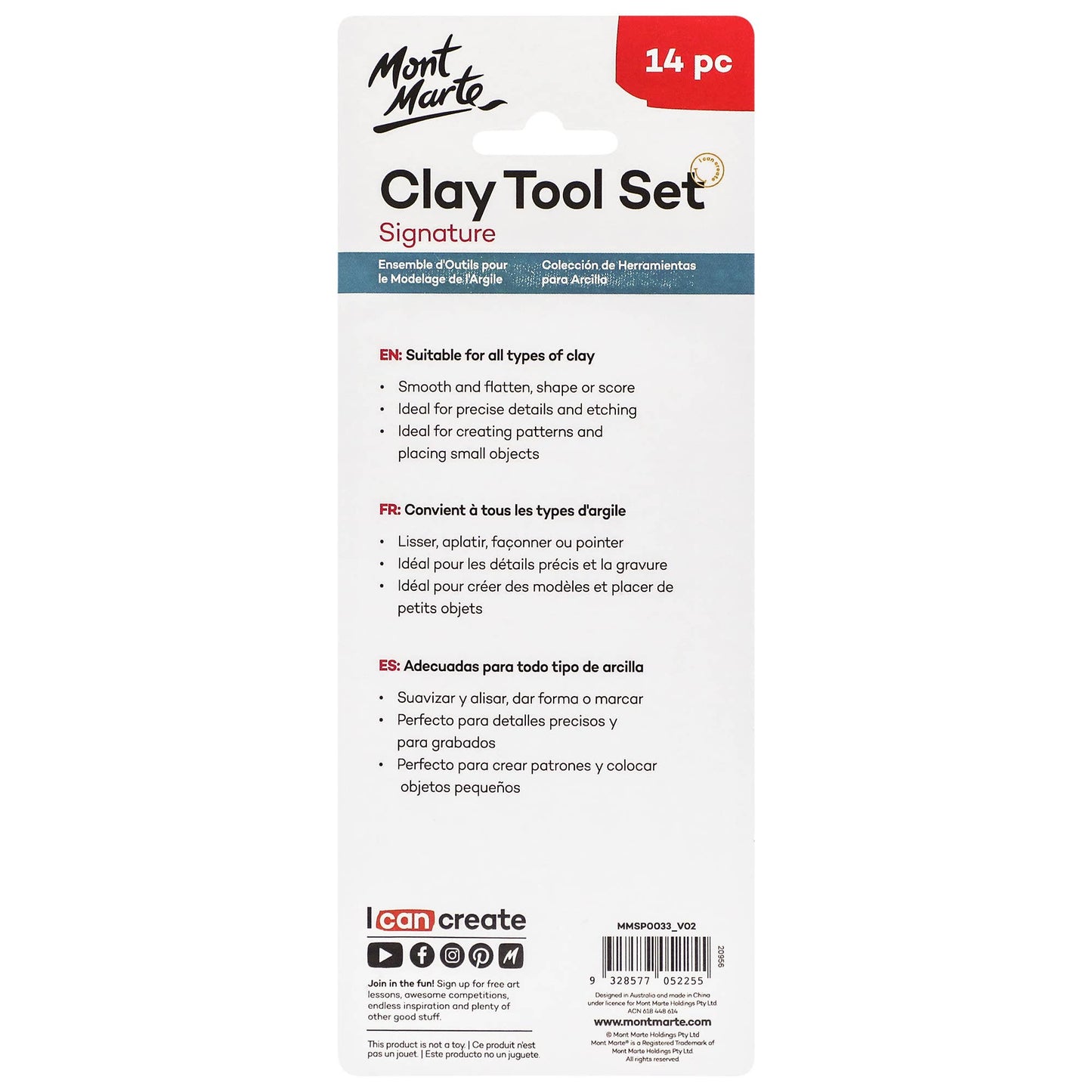 Clay Tool Set Signature 14pc