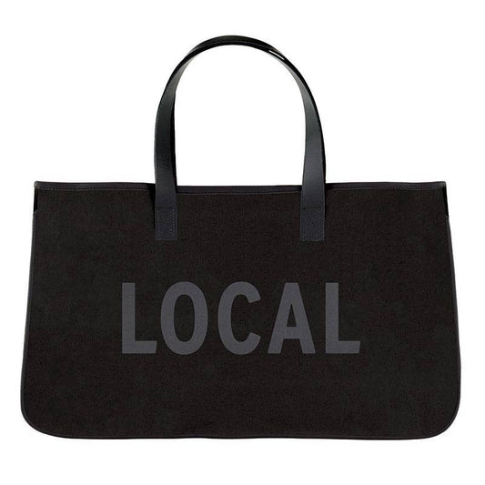 Black Canvas Tote - Local