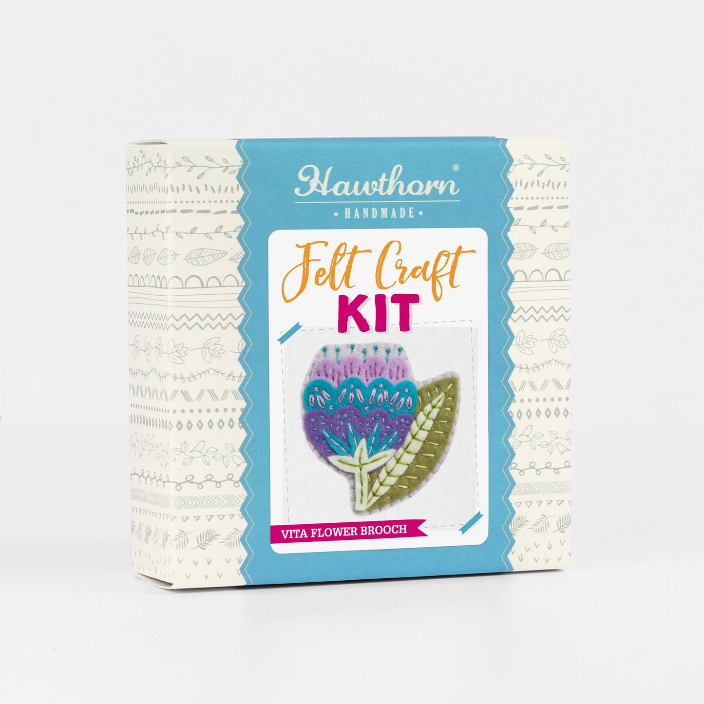 Vita Flower Felt Craft Brooch Kit | Complete Craft Kit