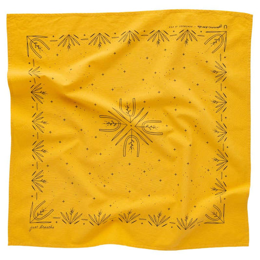 "just breathe" bandana