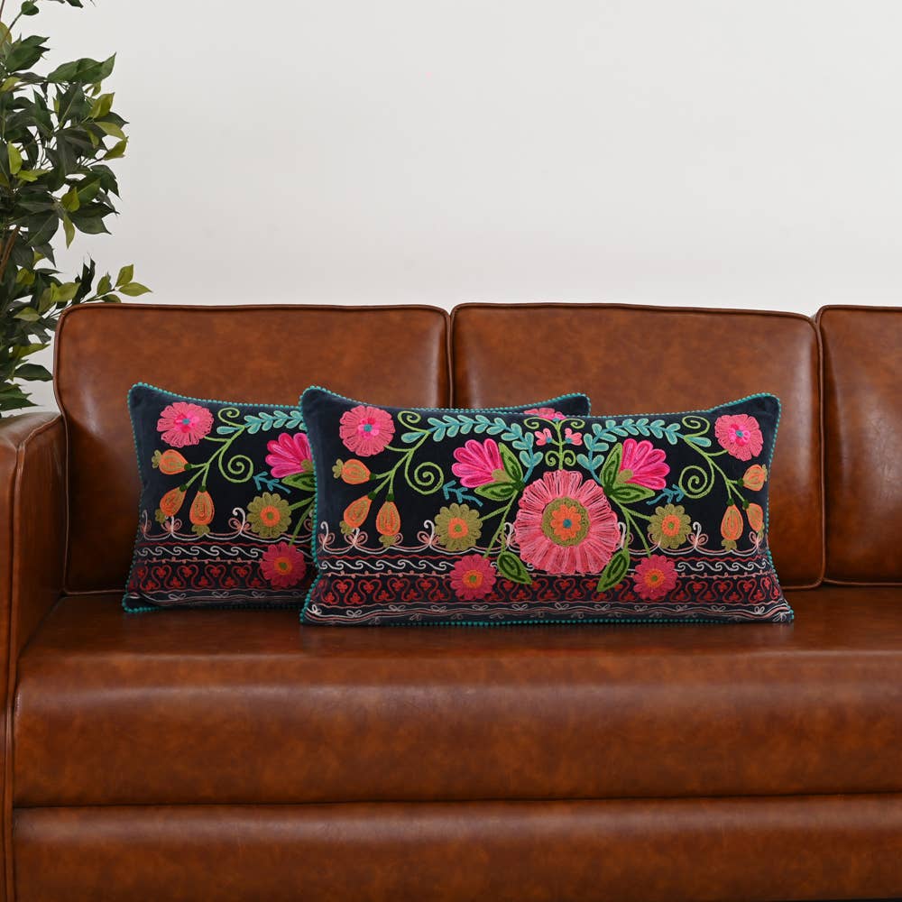 Floral Cushion 12x24