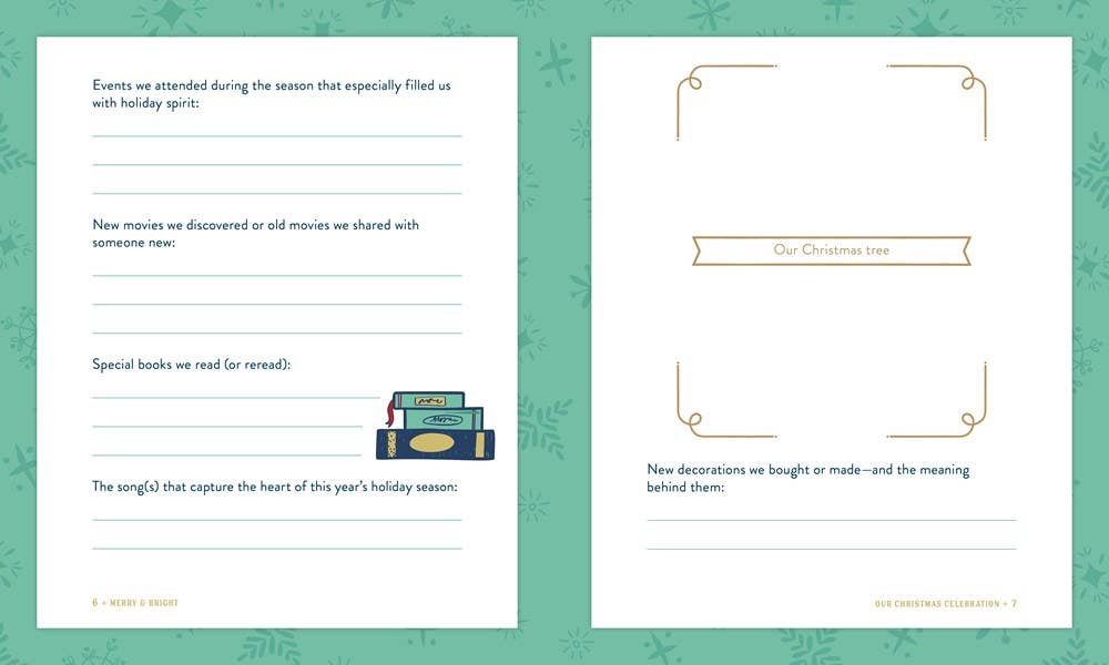 Merry & Bright: Family Christmas Memories Keepsake Journal