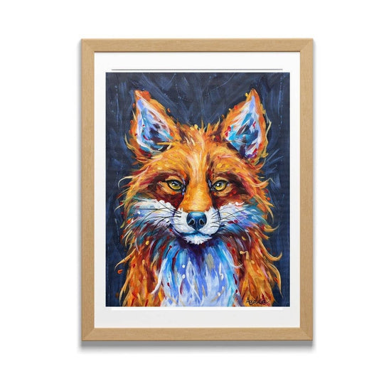 Fox Reproduction Art Print - On Paper or Canvas: 8x10 on canvas