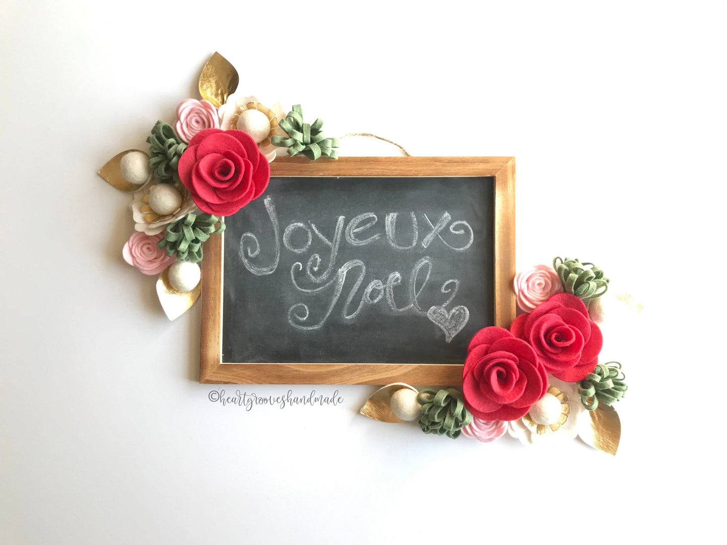 Felt Flower Wreath Craft Kit | Strawberry Mint