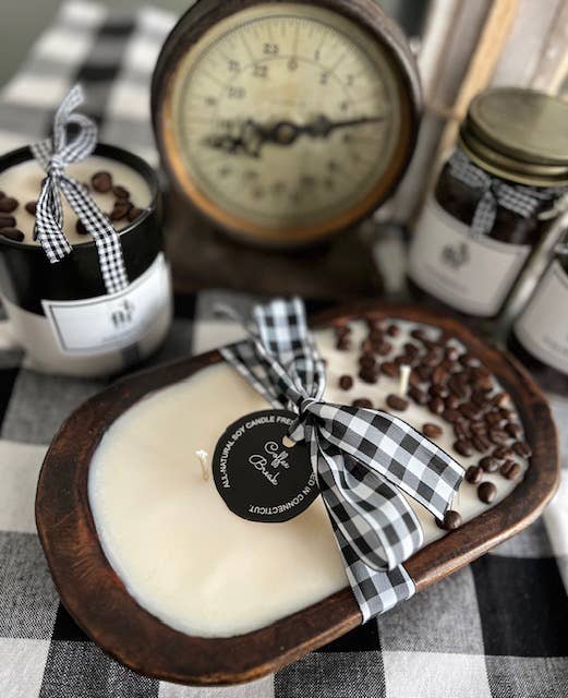 Dough Bowl Soy Candle - "COFFEE BREAK"