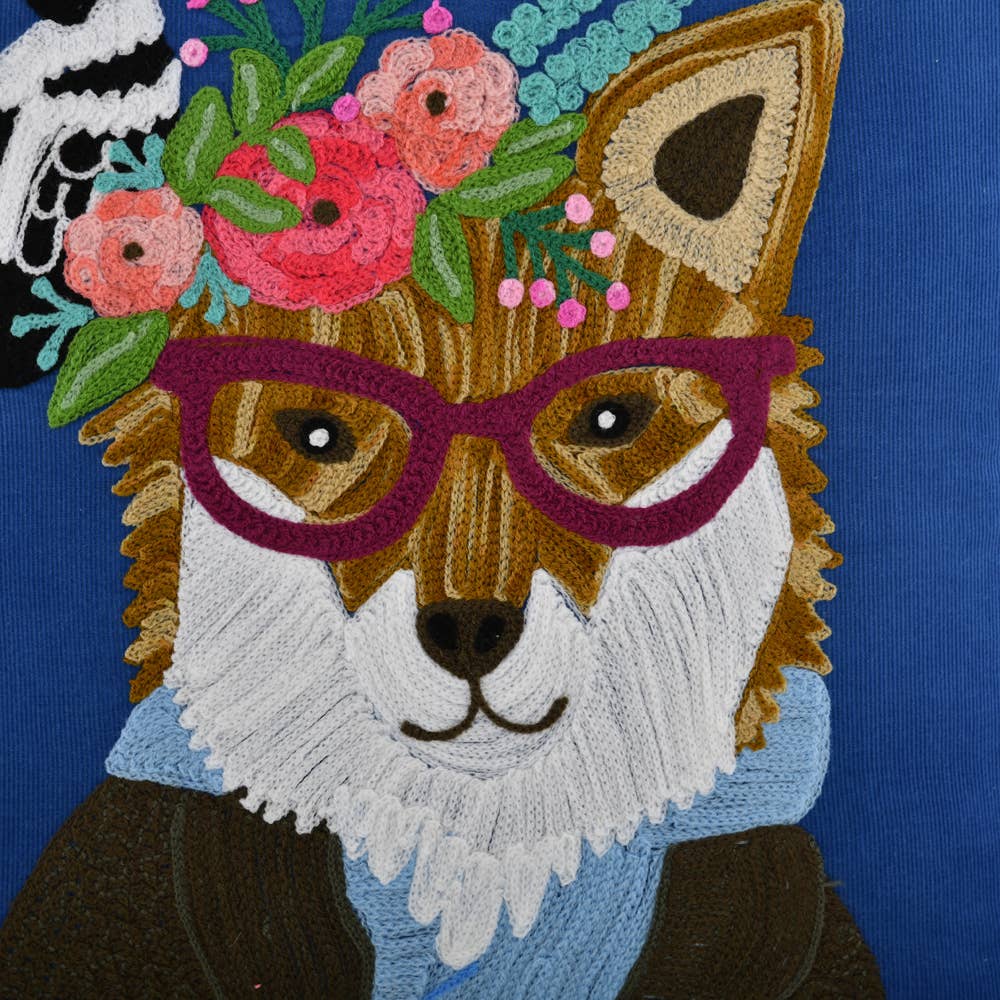 FOX PILLOW 18X18