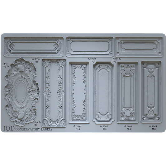 Conservatory Labels 6x12 IOD Mould