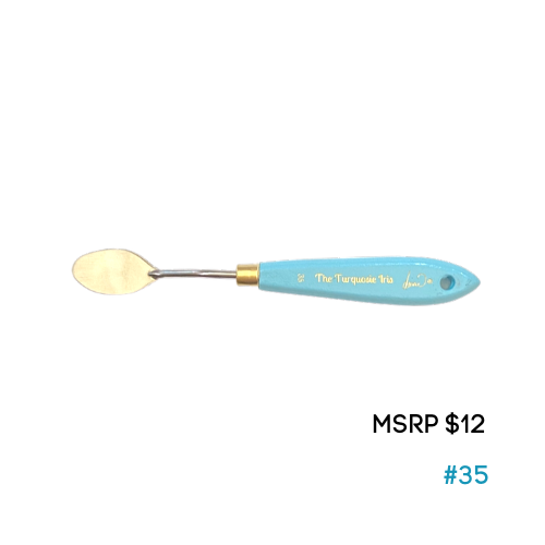 #35 PALETTE KNIFE THE TURQUOISE IRIS COLLECTION by Paint Pixie