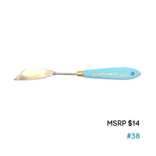 #38 PALETTE KNIFE THE TURQUOISE IRIS COLLECTION by Paint Pixie