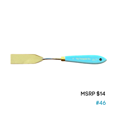 #46 PALETTE KNIFE THE TURQUOISE IRIS COLLECTION  by Paint Pixie