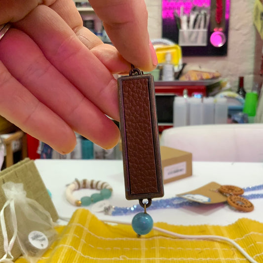 Leather Drop Earrings