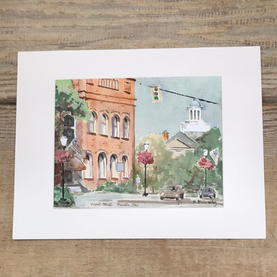 Front Street Watercolor(Print) Kate McCarthy