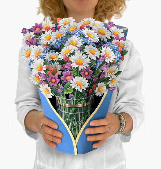 Field of Daisies (8 Pop-up Greeting Cards + display sample)