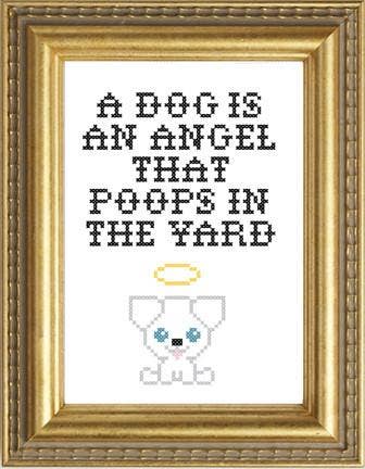 A Dog is an Angel: Deluxe Cross Stitch Kit