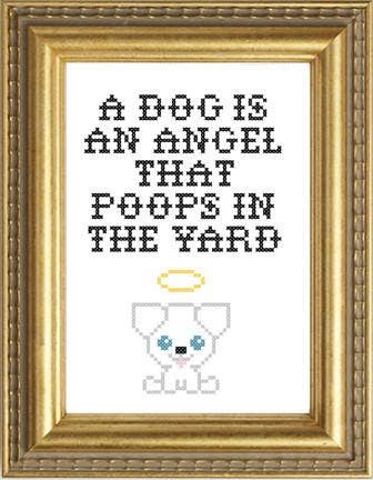 A Dog is an Angel:  Deluxe Cross Stitch Kit
