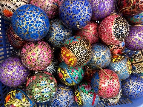 Papier-mâché Ball Ornament