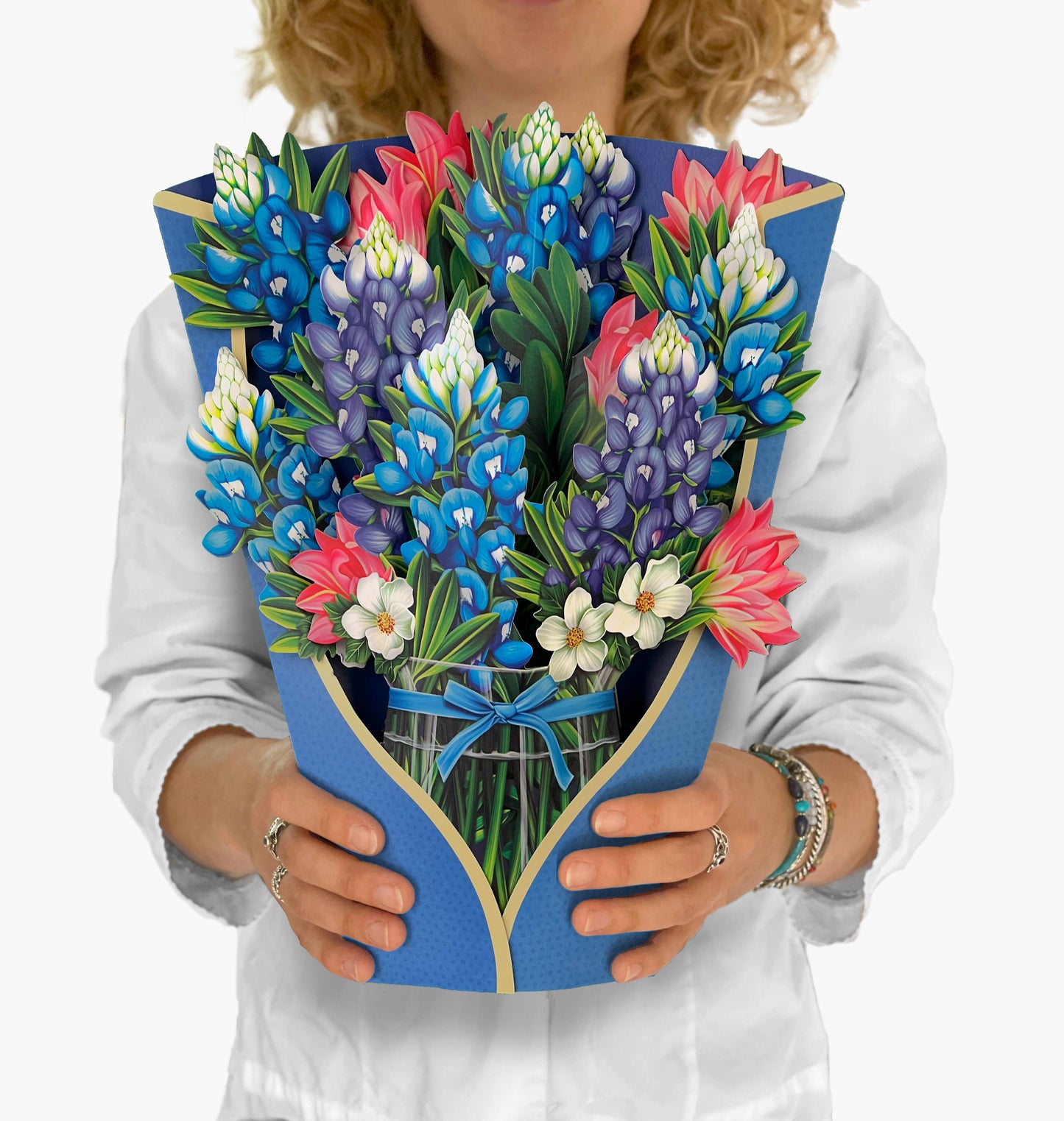 Blue Bonnets (8 Pop-up Greeting Cards + display sample)