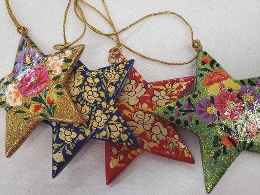 Papier-mâché Star Ornament