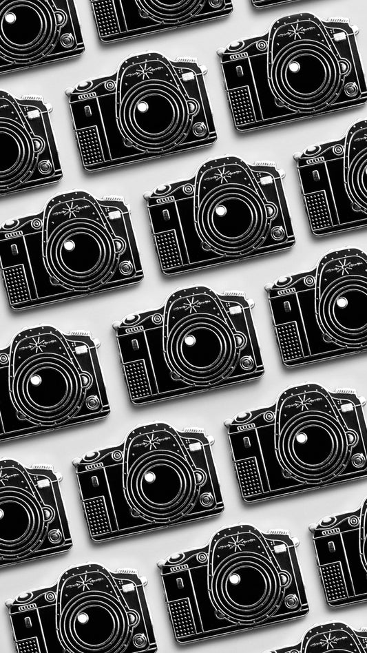 DSLR Camera Enamel Pin, Photography Gift