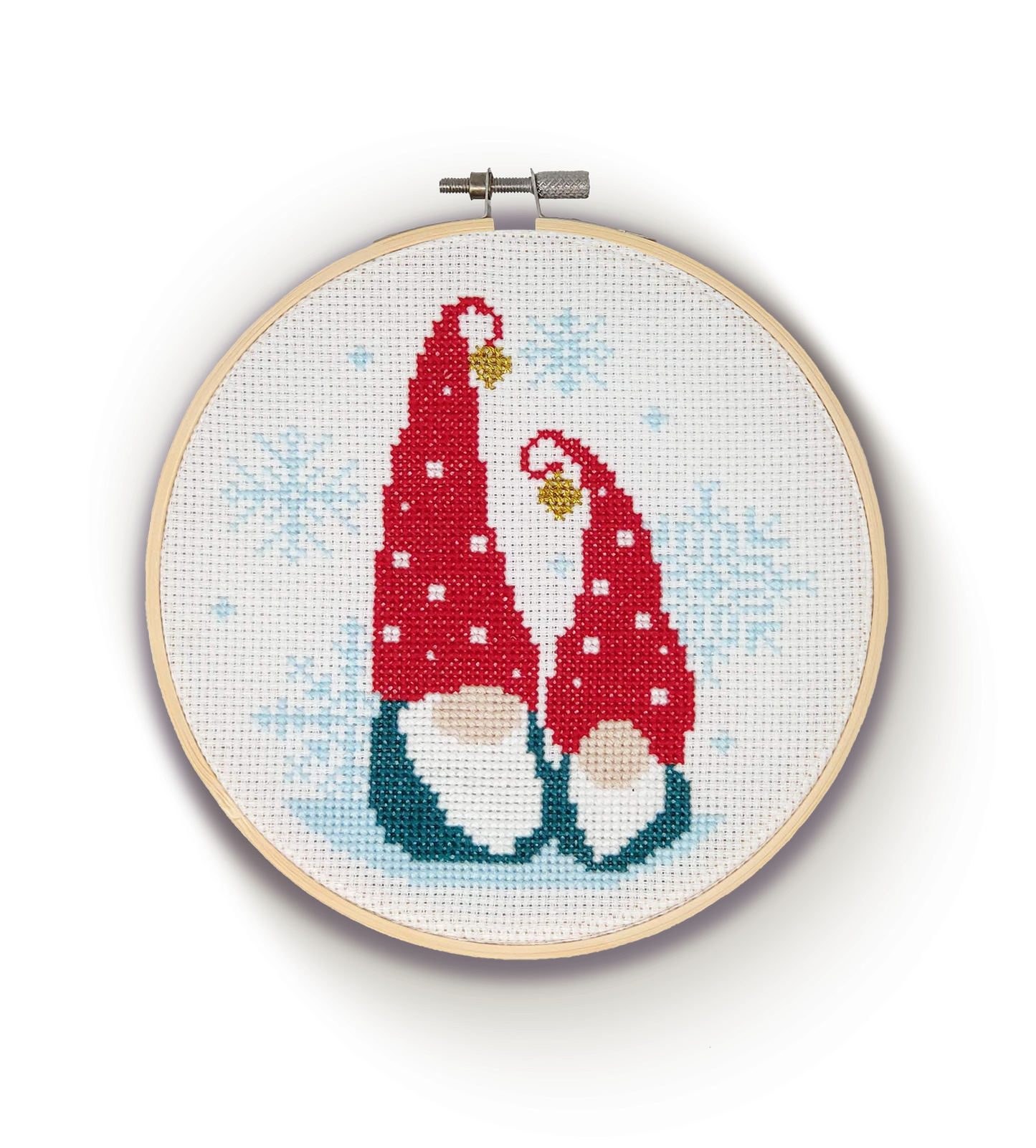 Nordic Gnomes Cross Stitch Craft Kit - a great holiday gift!
