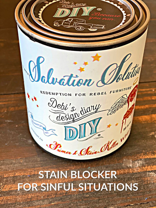 Salvation Solution Stain Blocker DIY Paint Primer by Debi's Design Diary