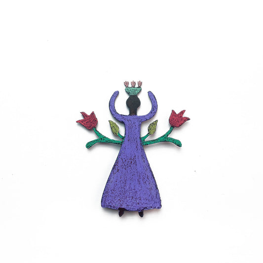 Angel Flowers Magnet garden spring salon recycle eco USA