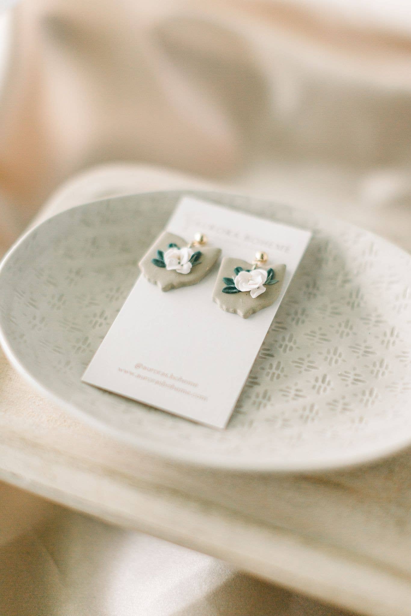 My Heart is in Ohio - Floral Dangle