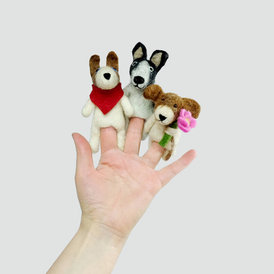 Felt Finger Puppets - DOGS