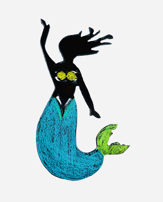 Mermaid magnet nautical whimsical souvenir beach coastal USA