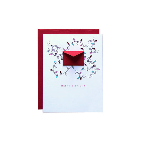 Merry and Bright Tiny Envelope Foil Card