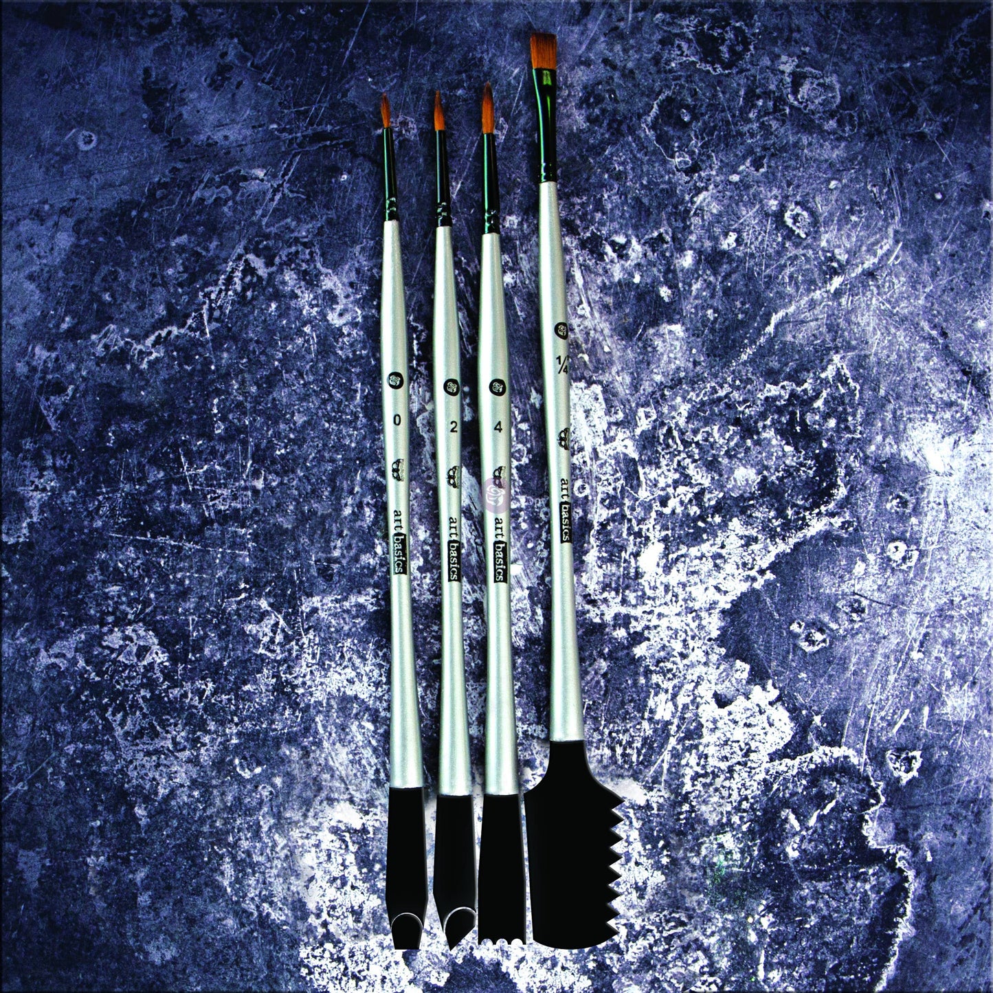 Art Basics: Double-Sided Texture Brushes Set 2 - 4 pcs