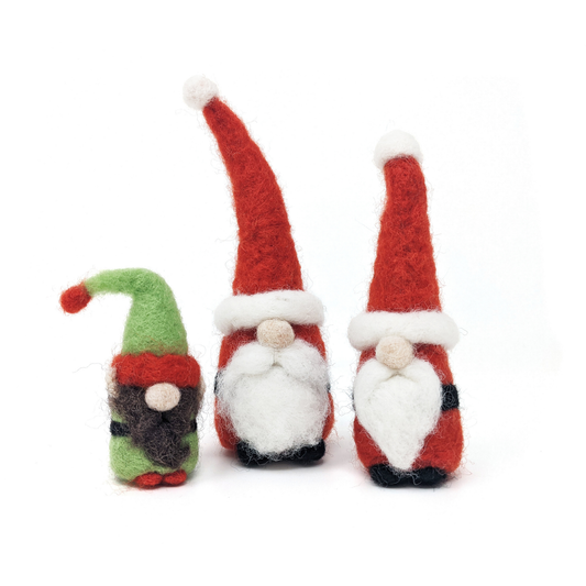 Santa Gnomes Needle Felting Craft Kit - a great holiday gift