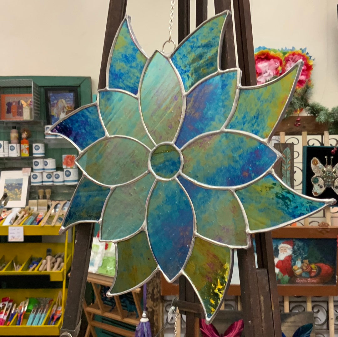 Stained Glass Flower Marietta Makery