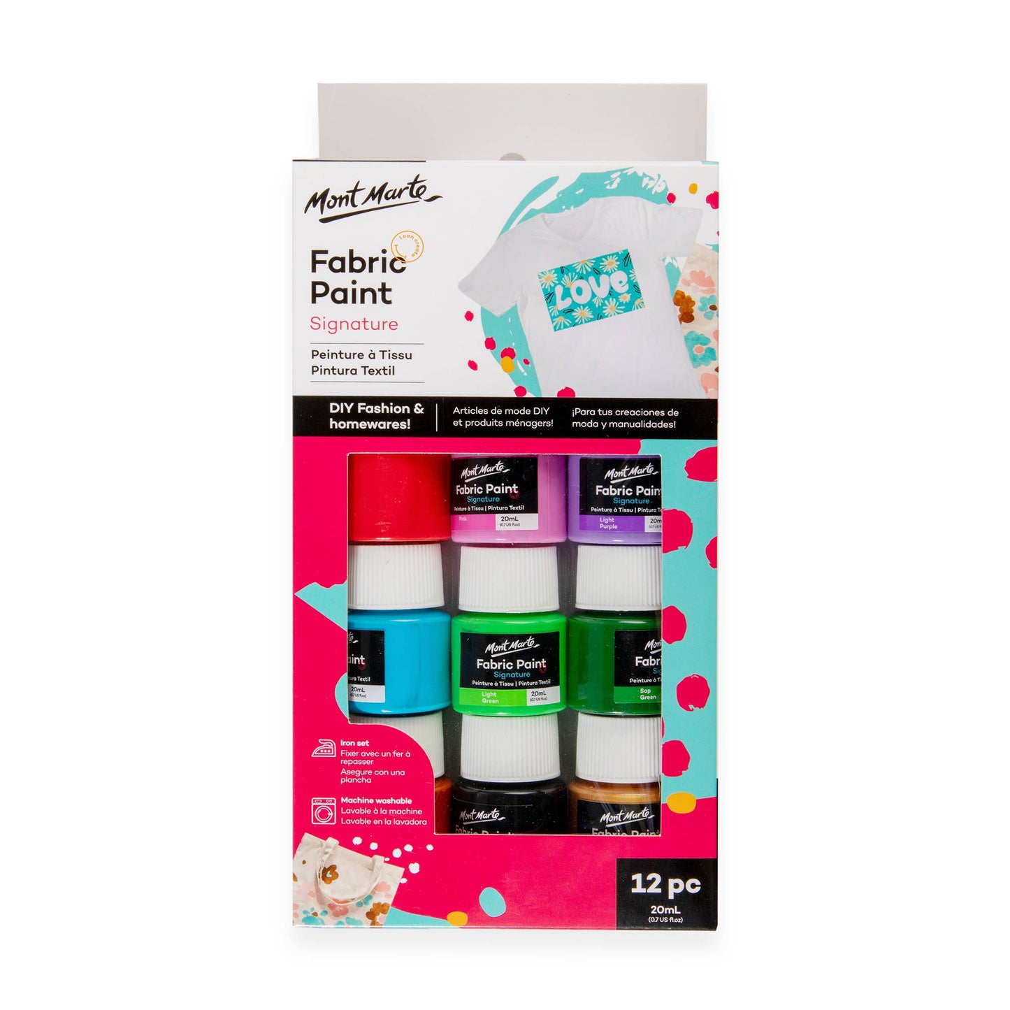 Fabric Paint Signature 12pc x 20ml (0.7 US fl.oz)