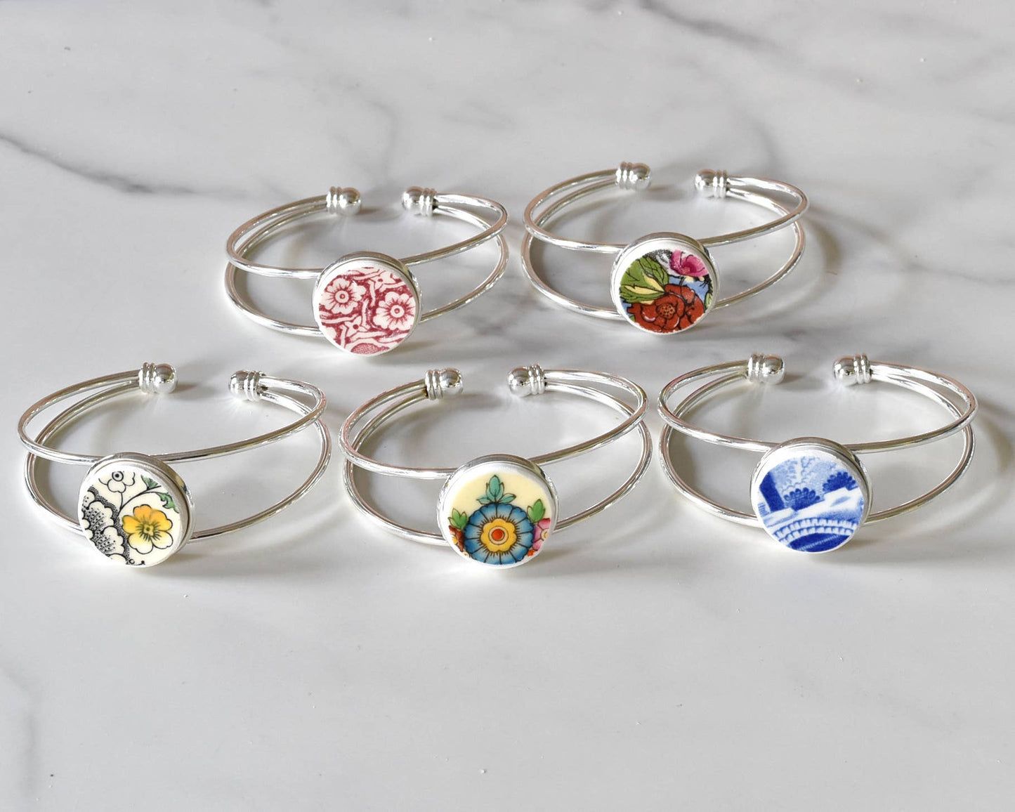 Broken Plate Bracelet: Mixed Patterns