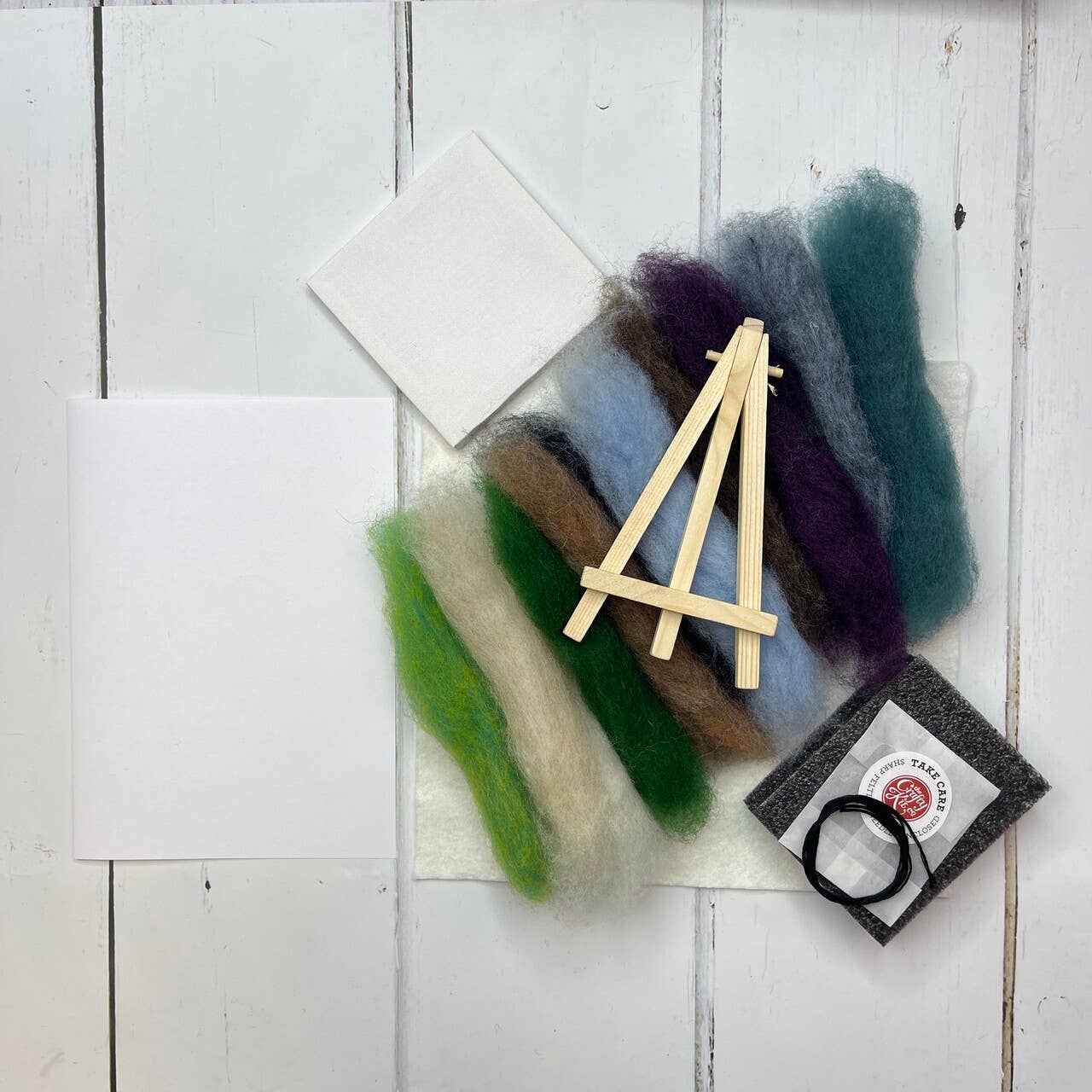 Paint with Wool: Mini Masterpiece Seashore Bothy Craft Kit