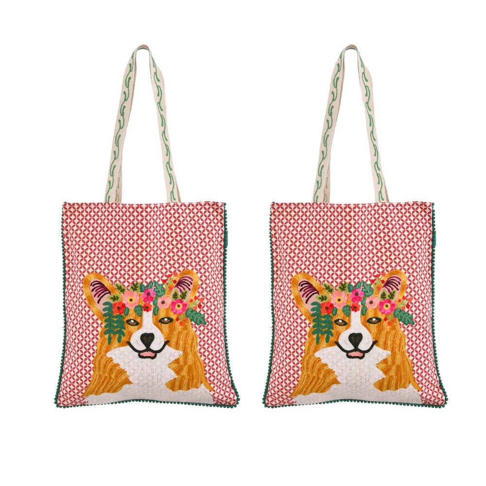 DOG CORGIE BAG 14x16