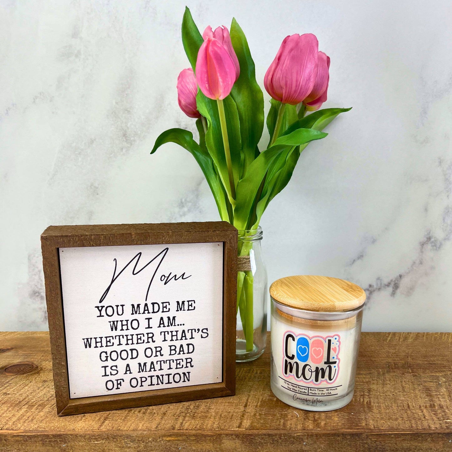 Cool Mom Candle - Mothers Day - Soy Wax Candles: Lemon Lavender